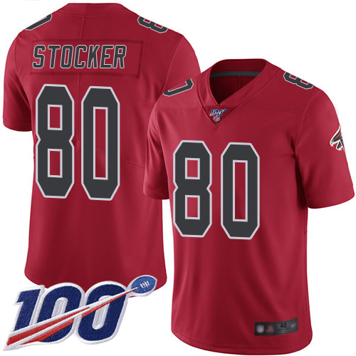Atlanta Falcons Limited Red Men Luke Stocker Jersey NFL Football 80 100th Season Rush Vapor Untouchable